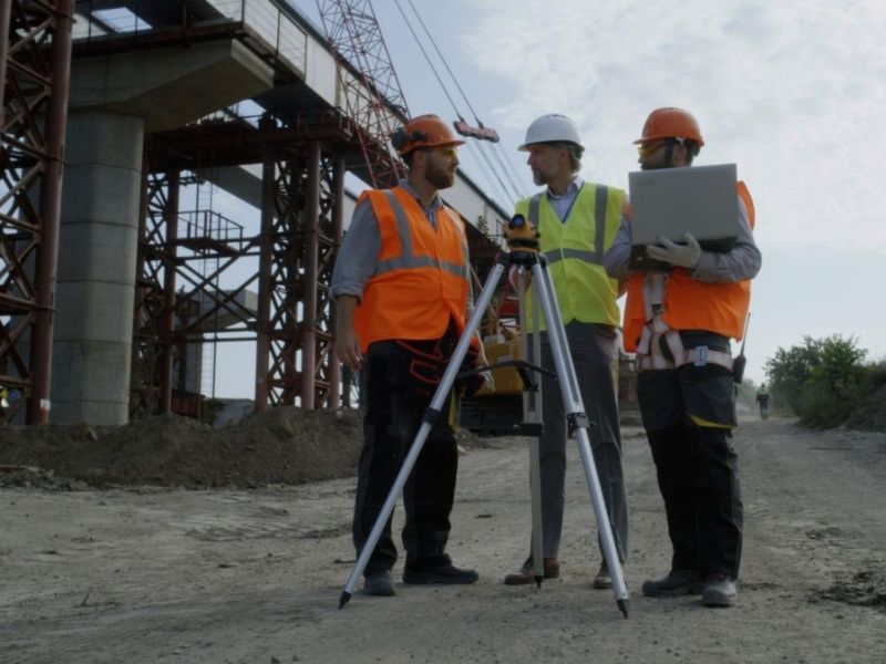 Drone survey mapping of a growing urban development site with roads, construction activity, and expanding infrastructure
